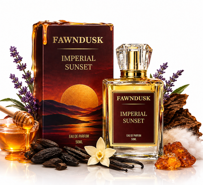 IMPERIAL SUNSET - WILD HONEY VANILLA TONKA BEAN TOBACCO MUSK | 50ML +  FREE 8ML Tester Worth ₹299